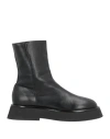 Wandler Woman Ankle Boots Black Size 10 Lambskin In Black