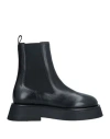 Wandler Woman Ankle Boots Black Size 9 Lambskin In Black