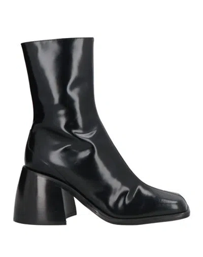 Wandler 80mm Square-toe Leather Boots In Black