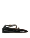 Wandler Woman Ballet Flats Black Size 8 Leather In Black
