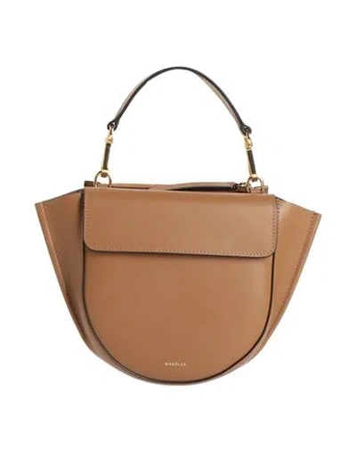 Wandler Woman Handbag Light Brown Size - Calfskin In Sand