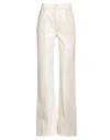 Wandler Woman Jeans Ivory Size 25 Organic Cotton In White
