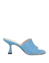 Wandler Woman Sandals Light Blue Size 6 Lambskin