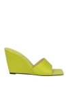 Wandler Woman Sandals Acid Green Size 9 Lambskin