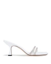 Wandler Woman Sandals White Size 11 Textile Fibers