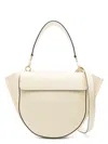 Wandler Beige Shoulder Bag With Structured Flap In White