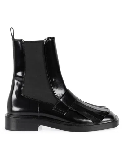 Wandler Women's Lucy Tassel Leather Chelsea Boots In Black