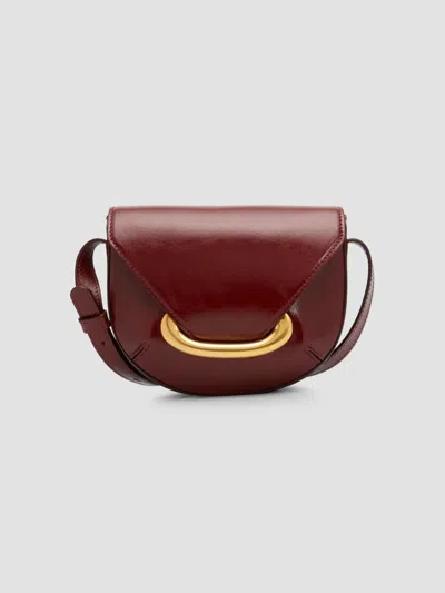Wandler Women's Veneto Small Leather Crossbody Bag In Ruby Glaze