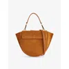 Wandler Womens Cognac Suede Hortensia Mini Suede Top-handle Bag