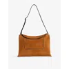 Wandler Womens Cognac Suede Penelope Slouch Suede Shoulder Bag