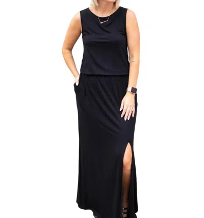 Wanna B Loose Fit Maxi Dress In Black