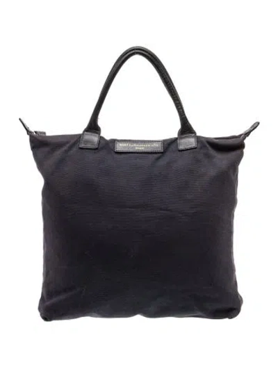 Pre-owned Want Les Essentiels De La Vie Canvas Tote Large In Black