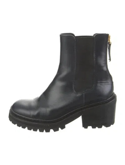 Pre-owned Want Les Essentiels De La Vie Leather Chelsea Boots In Black