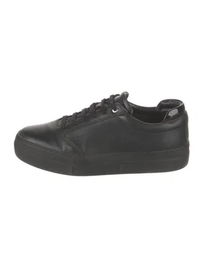 Pre-owned Want Les Essentiels De La Vie Leather Sneakers In Black