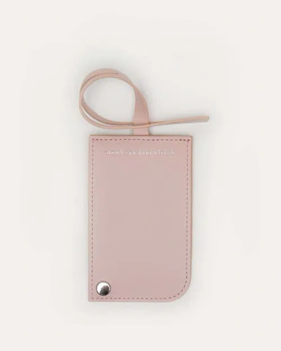 Want Les Essentiels De La Vie Want Les Essentiels Arch Smooth Leather Luggage Tag In Blush