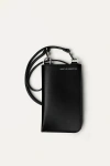 Want Les Essentiels De La Vie Want Les Essentiels Arch Smooth Leather Phone Bag In Black