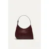 Want Les Essentiels De La Vie Want Les Essentiels Arch Smooth Leather Shoulder Bag In Dark Cherry