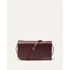 Want Les Essentiels De La Vie Want Les Essentiels Arch Smooth Leather Wallet On Strap In Dark Cherry