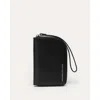 Want Les Essentiels De La Vie Want Les Essentiels Arch Smooth Leather Zip Wallet In Black