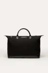 Want Les Essentiels De La Vie Want Les Essentiels Hartsfield Organic Cotton Canvas Weekender Bag In Black