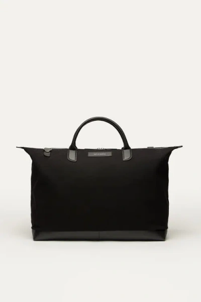 Want Les Essentiels De La Vie Want Les Essentiels Hartsfield Organic Cotton Canvas Weekender Bag In Black
