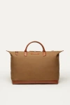 Want Les Essentiels De La Vie Want Les Essentiels Hartsfield Organic Cotton Canvas Weekender Bag In Dark Camel