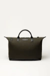 Want Les Essentiels De La Vie Want Les Essentiels Hartsfield Organic Cotton Canvas Weekender Bag In Green