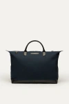 Want Les Essentiels De La Vie Want Les Essentiels Hartsfield Organic Cotton Canvas Weekender Bag In Navy