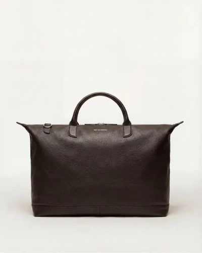 Want Les Essentiels De La Vie Want Les Essentiels Hartsfield Pebble-grained Leather Weekender Bag In Brown