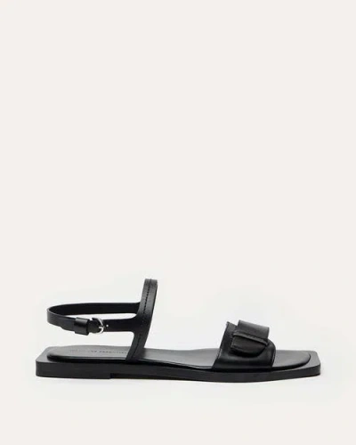 Want Les Essentiels De La Vie Want Les Essentiels Holton Smooth Leather Flat Sandal In Black