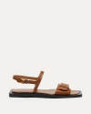 Want Les Essentiels De La Vie Want Les Essentiels Holton Smooth Leather Flat Sandal In Cuero