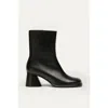Want Les Essentiels De La Vie Want Les Essentiels Holton Smooth Leather Heeled Boots In Black