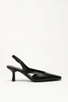 Want Les Essentiels De La Vie Want Les Essentiels Holton Smooth Leather Slingback Heels In Black