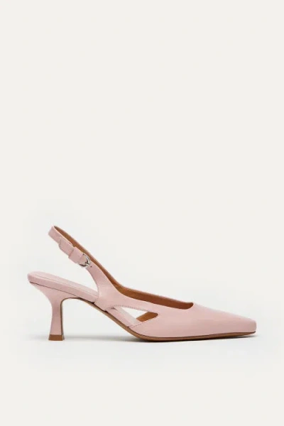 Want Les Essentiels De La Vie Want Les Essentiels Holton Smooth Leather Slingback Heels In Blush
