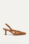 Want Les Essentiels De La Vie Want Les Essentiels Holton Smooth Leather Slingback Heels In Cuero