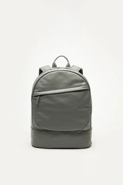 Want Les Essentiels De La Vie Want Les Essentiels Kastrup Pebble-grained Leather Backpack In Grey