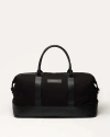 Want Les Essentiels De La Vie Want Les Essentiels Kelowna Organic Cotton Canvas Weekender Bag In Black
