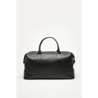 Want Les Essentiels De La Vie Want Les Essentiels Kelowna Pebble-grained Leather Weekender Bag In Black