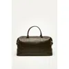 Want Les Essentiels De La Vie Want Les Essentiels Kelowna Pebble-grained Leather Weekender Bag In Dark Brown