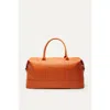 Want Les Essentiels De La Vie Want Les Essentiels Kelowna Pebble-grained Leather Weekender Bag In Orange