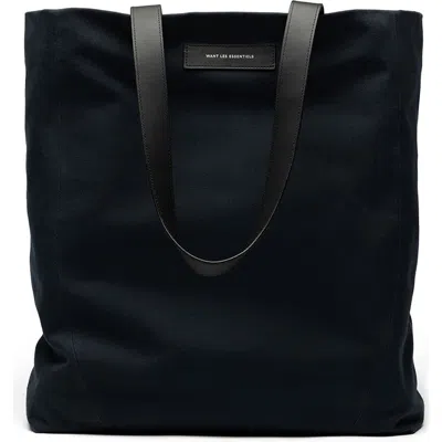 Want Les Essentiels De La Vie Want Les Essentiels Kenora Organic Cotton Canvas Tote In Black