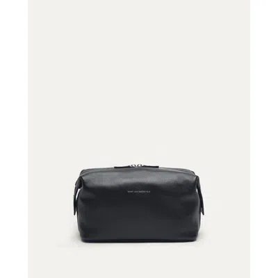 Want Les Essentiels De La Vie Want Les Essentiels Kenyatta Pebble Grained Leather Toiletry Bag In Blue