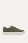 Want Les Essentiels De La Vie Want Les Essentiels Lennon 2.0 Suede Leather Low Sneaker In Green