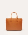 Want Les Essentiels De La Vie Want Les Essentiels Lesage Pebble-grained Leather Computer Bag In Orange