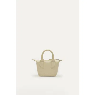Want Les Essentiels De La Vie Want Les Essentiels Micro O'hare Smooth Leather Crossbody Bag In Butter