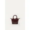 Want Les Essentiels De La Vie Want Les Essentiels Micro O'hare Smooth Leather Crossbody Bag In Dark Cherry