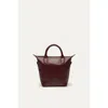 Want Les Essentiels De La Vie Want Les Essentiels Petit O'hare Smooth Leather Tote In Dark Cherry