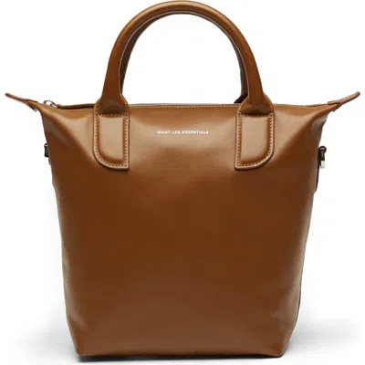 Want Les Essentiels De La Vie Want Les Essentiels Petite Ohare Tote Bag In Brown