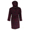 Wanted Men's Fleece Hooded Flannel Robe In Multi