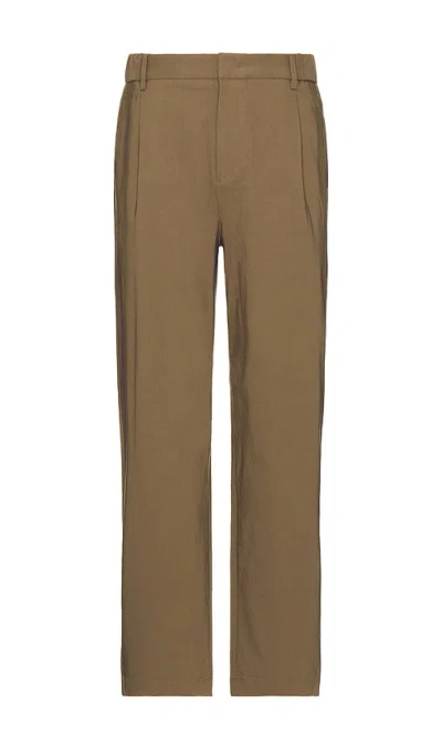 Wao Casual Everyday Relaxed Pant In Dark Beige